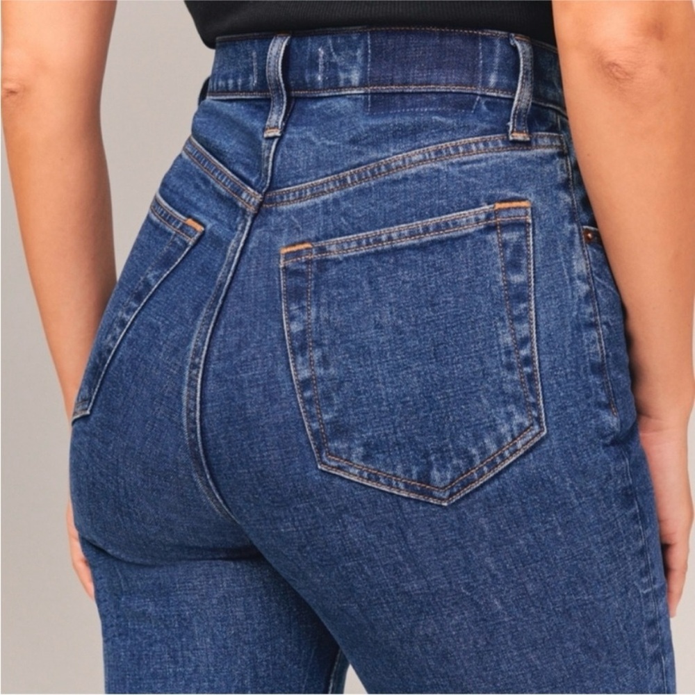 Abercrombie & Fitch Curve Love Jeans 90s slim straight ultra high rise - Picture 3 of 12